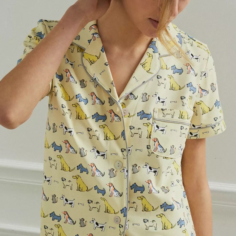 Roberta Roller Rabbit Shiloh Dog Chill PJ Top